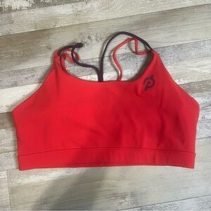 Peloton Strappy Sports Bra Red Size XL